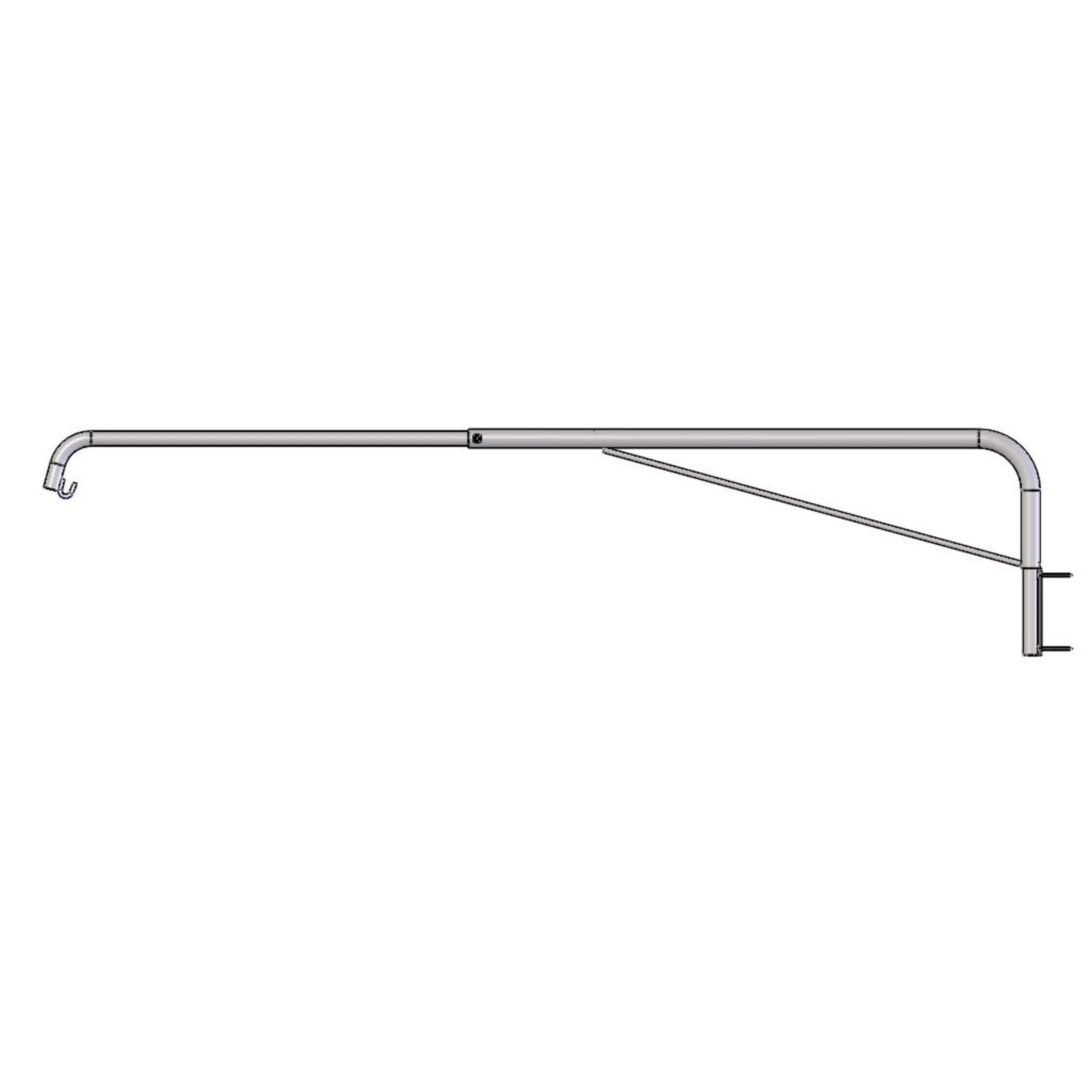 Spolarm 150-240 cm teleskopisk 3 Galvad - 43000-3