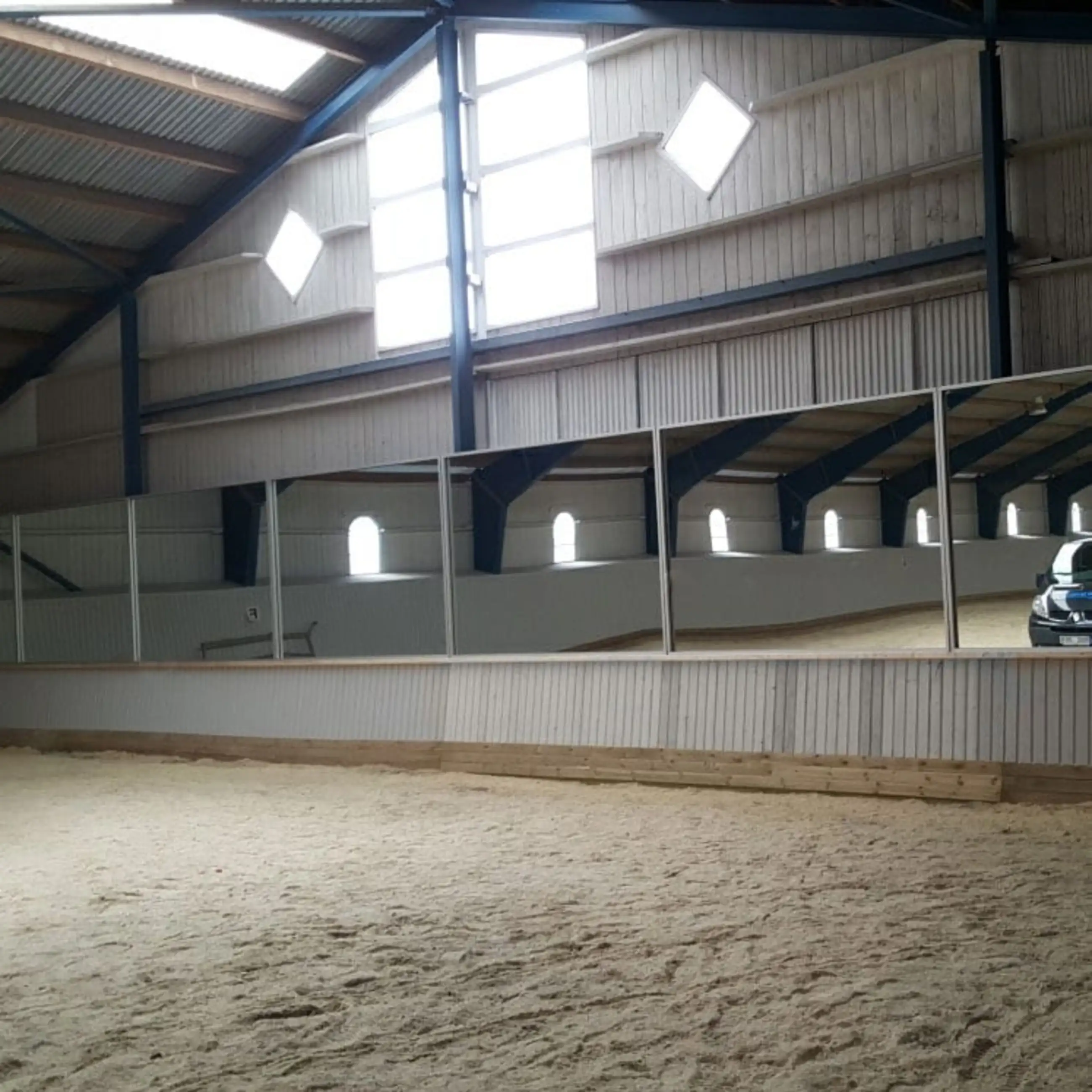 Ridhusspegel 1,55x2,05 m med Aluminiumram - Bild 1