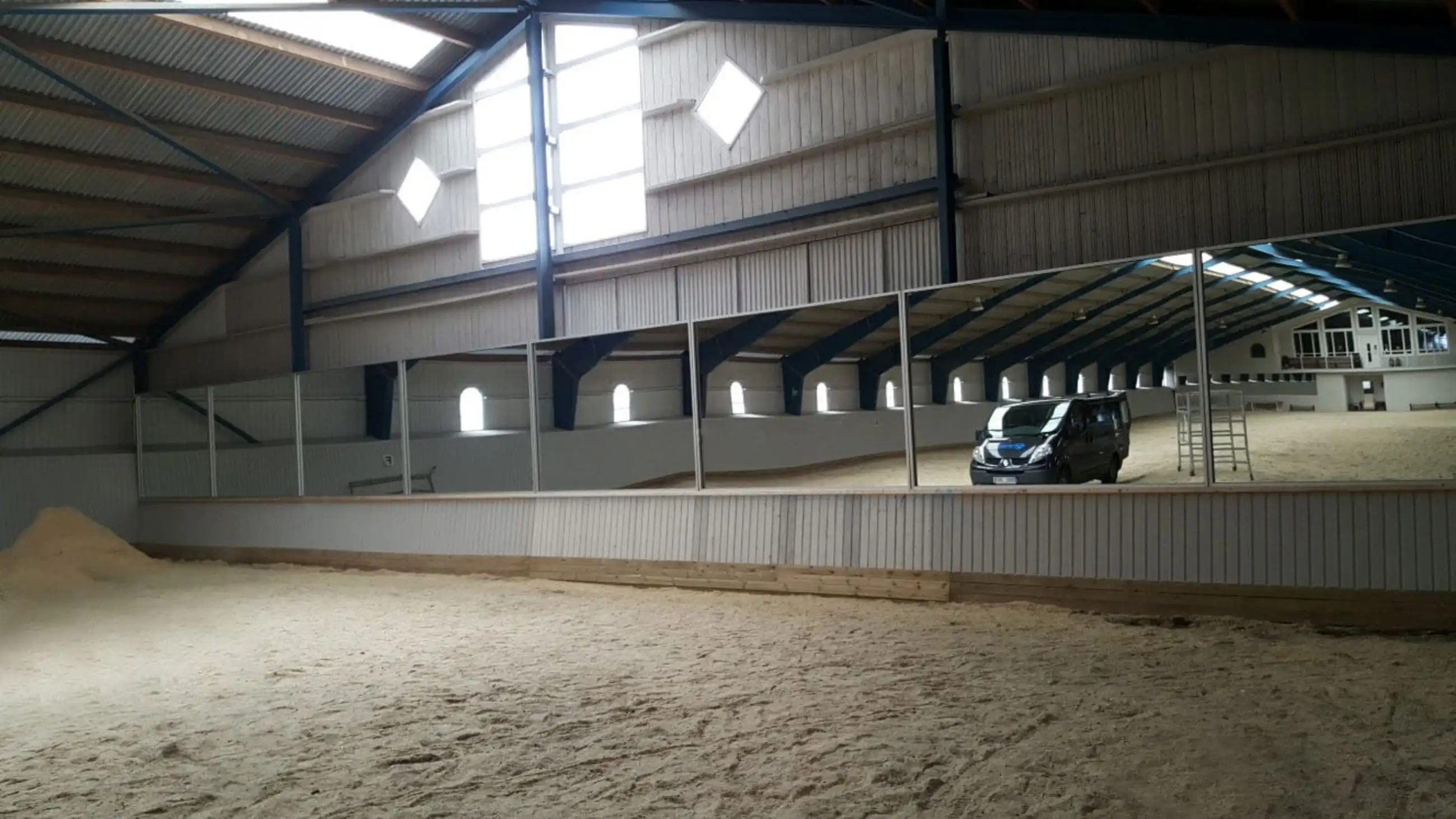 Ridhusspegel 1,55x2,05 m med Aluminiumram - Bild 2