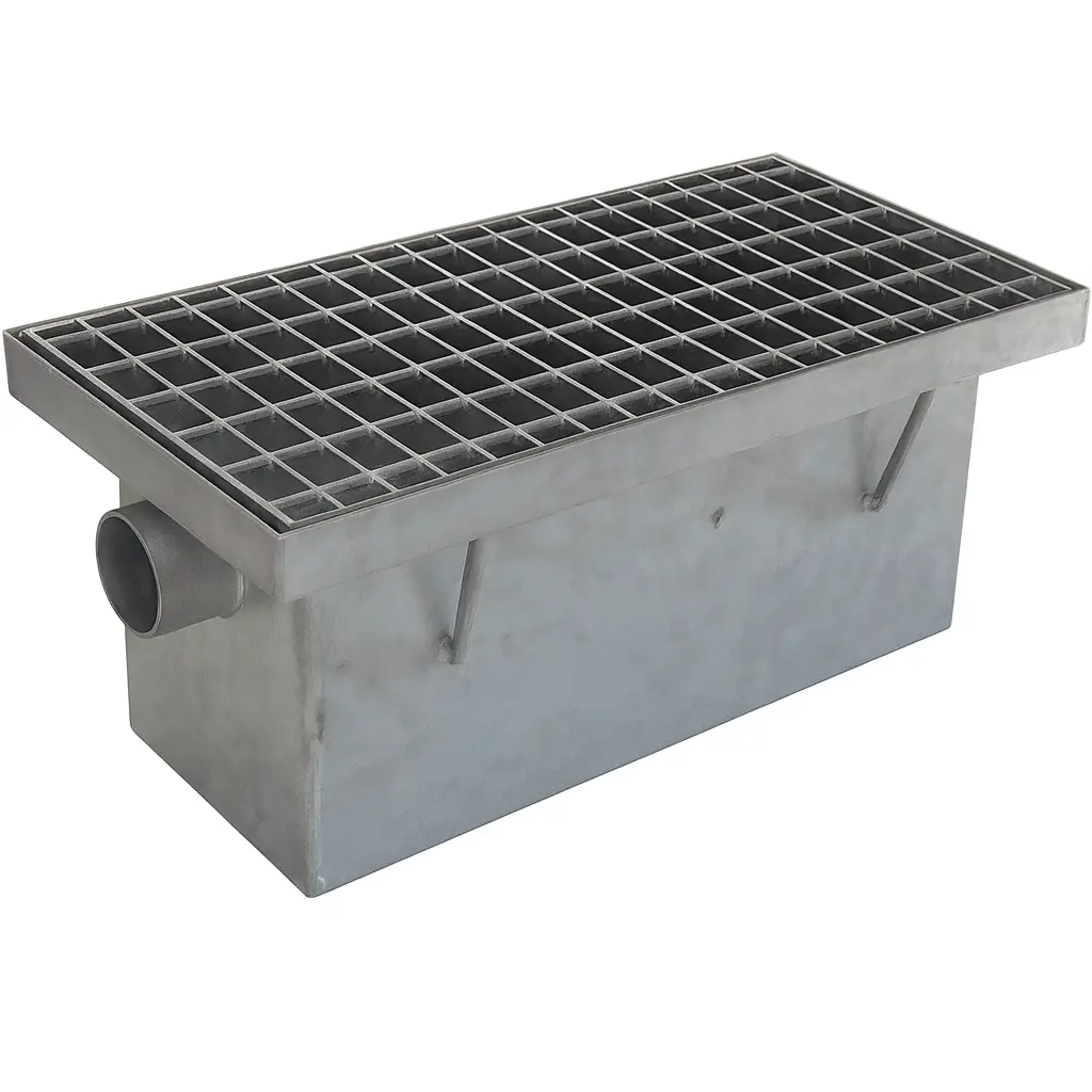 Avloppsbrunn 602x310 mm, med Gallerdurk Stål - 43041