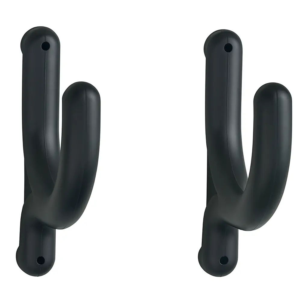 Stallkrok i Gummi, Svart 2-pack - Bild 2