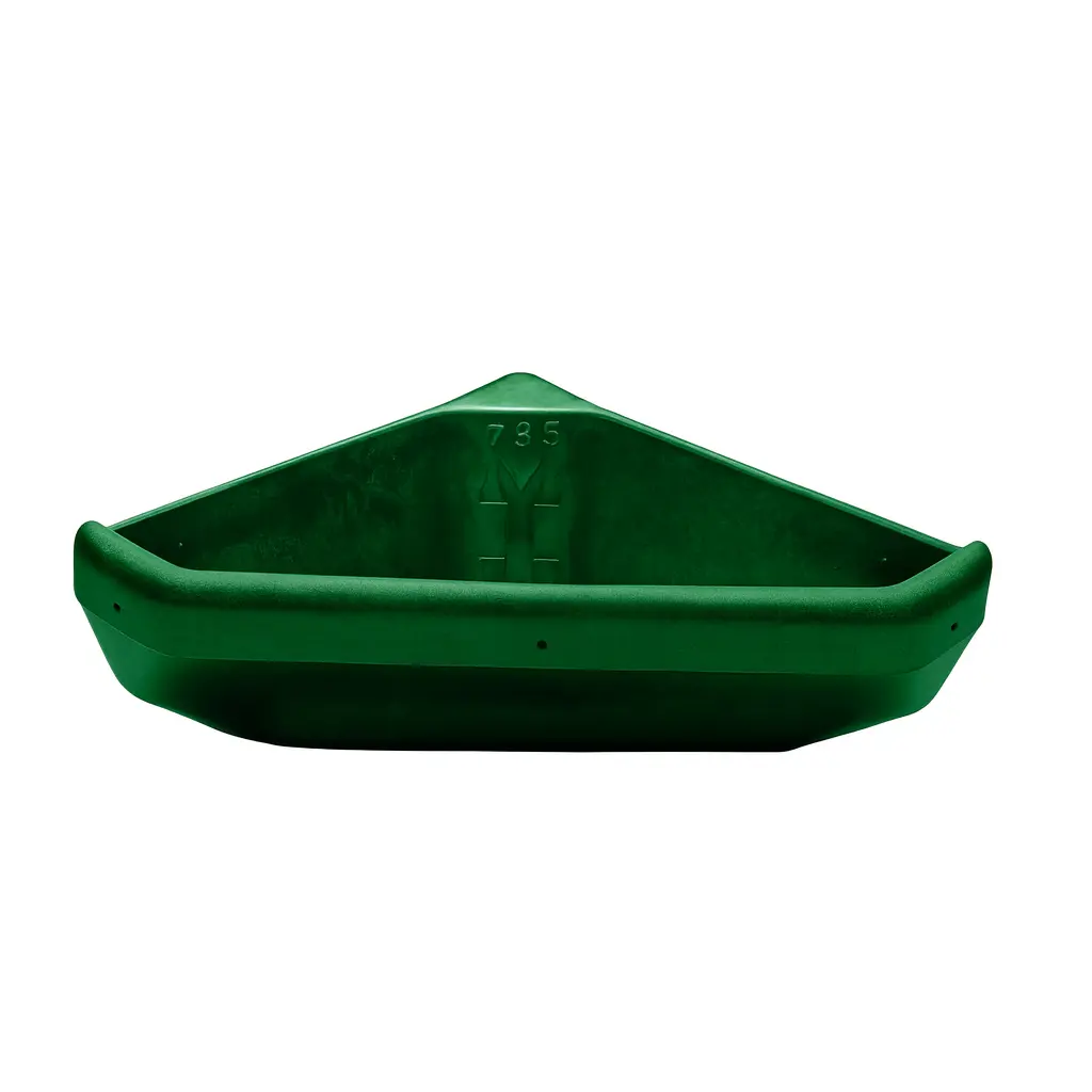 Foderkrubba Hörnkrubba 21 L med spillkant, Grön - 42012-G