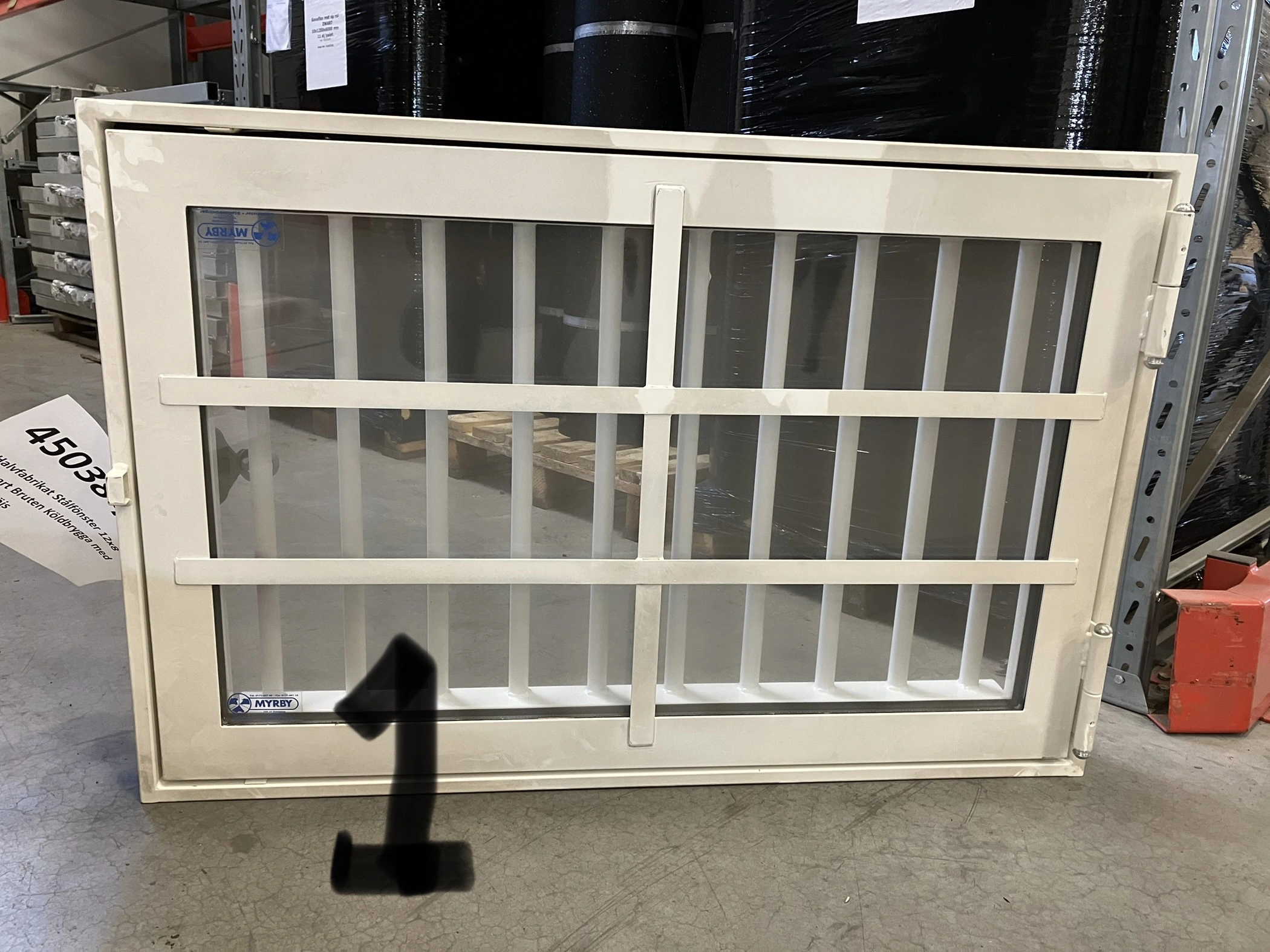 HFPGP Stålfönster 12x8 VB Galler SP 2L1S RAL 9010 - Bild 2