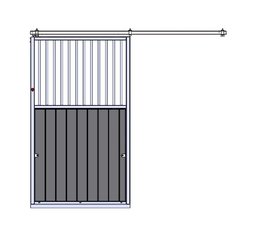 Skjutdörr Optimal2 FAST Galler Grå plast UTF - 88401-C32-FAST