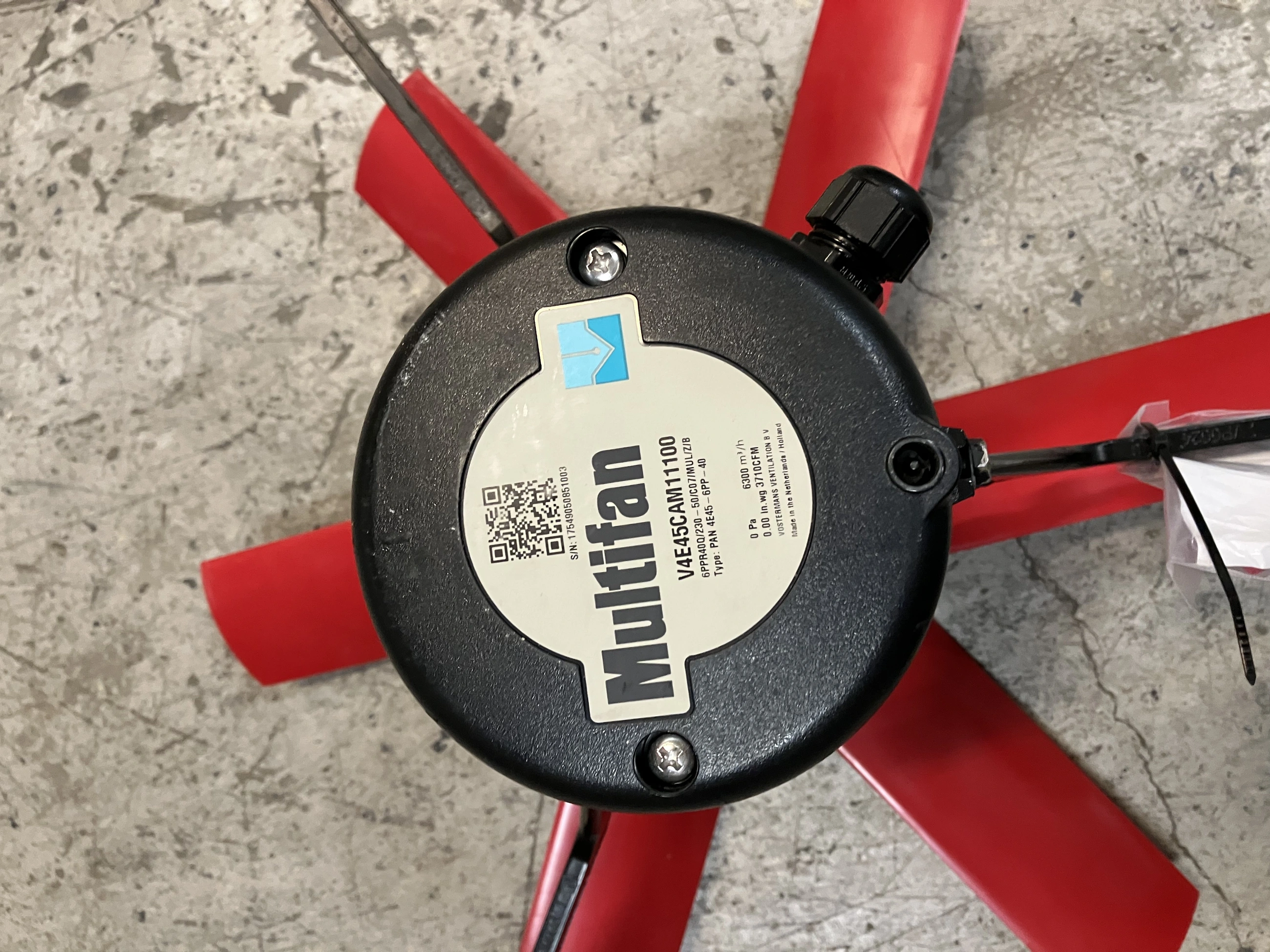 Fläkt Vosterman Ø450 ~1 fas - Bild 2