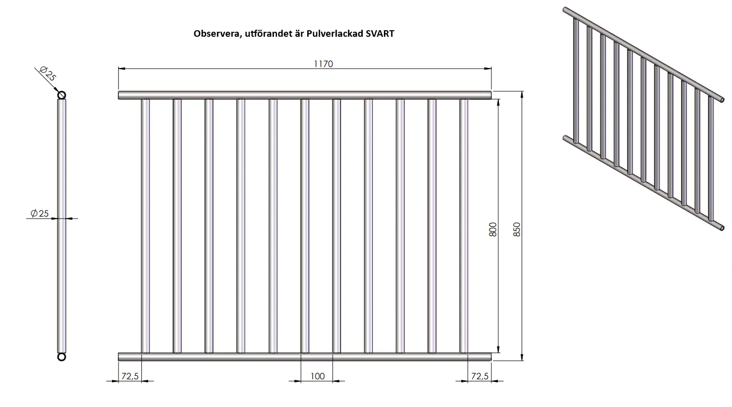 FönstergallerP 1170x850x25 till Ö.B. fönstergaller - P86016-20