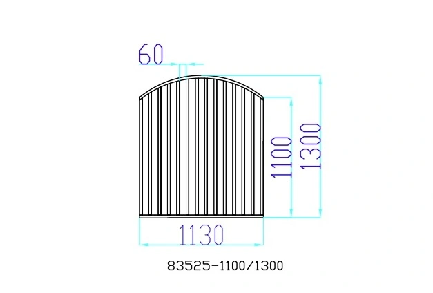 Valvat Fönstergaller 113x110/130 cm - 83525-1100/1300