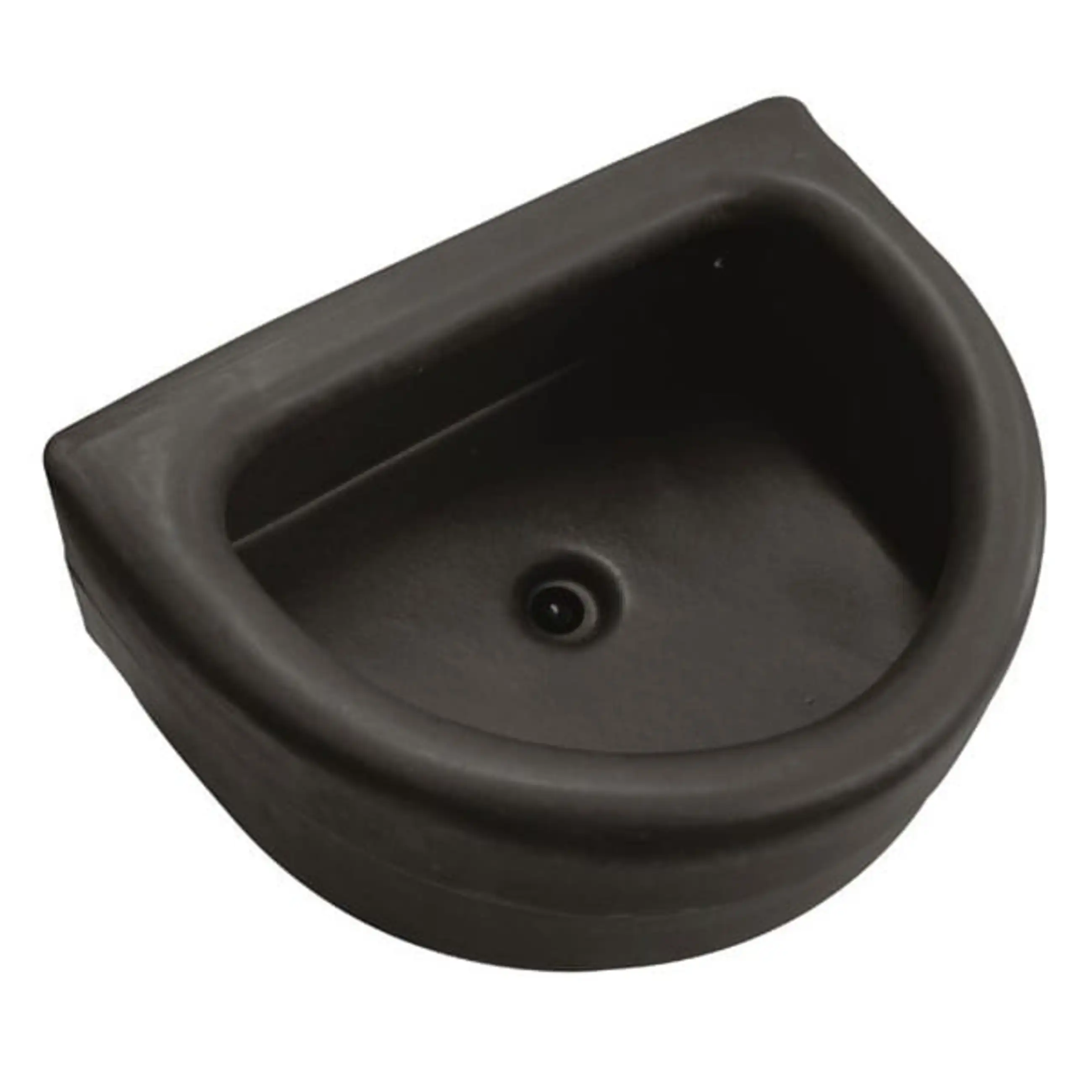 Foderkrubba med spillkant, Halvrund 17 L - 42041